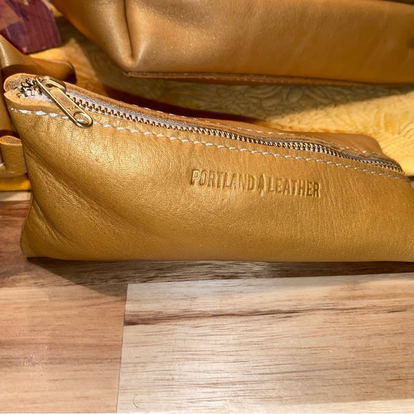 Portland leather mini crossbody bundle Honeycomb color. - Picture 6 of 8